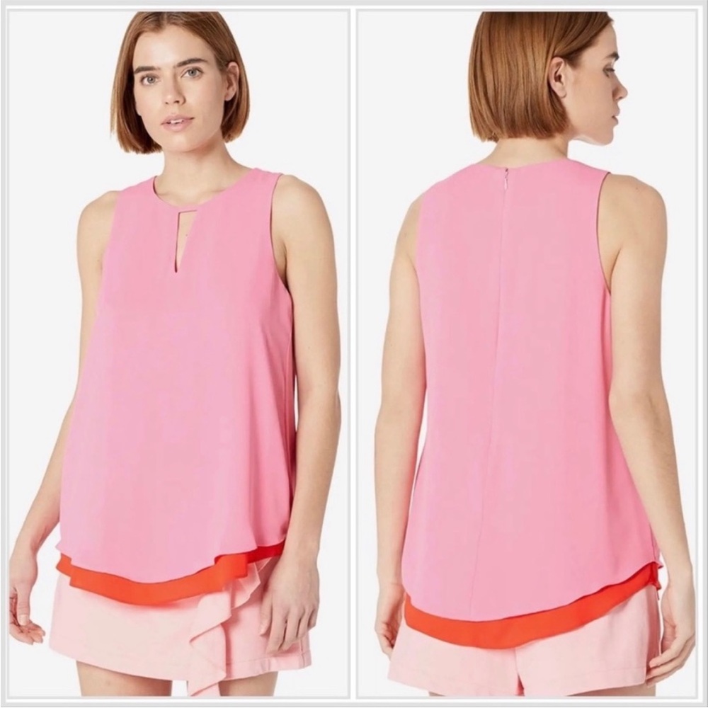 NEW MILLY Megan Poly Dobby GGT Tank Top size S